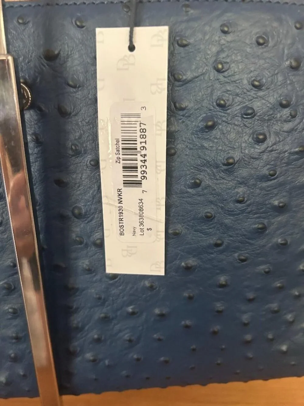 Dooney & Bourke Ostrich Embossed Leather Satchel